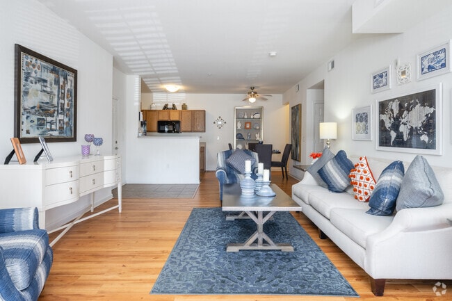 2BR, 2BA - 1253SF - Living Room - Ashford Park Apartments