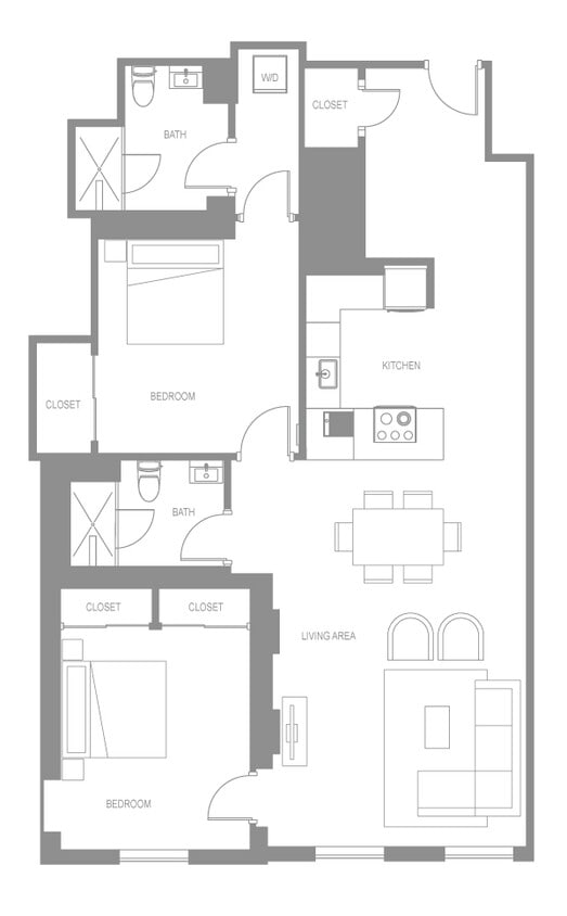 Floor Plan - Montesino Two Bedroom G Palazzo