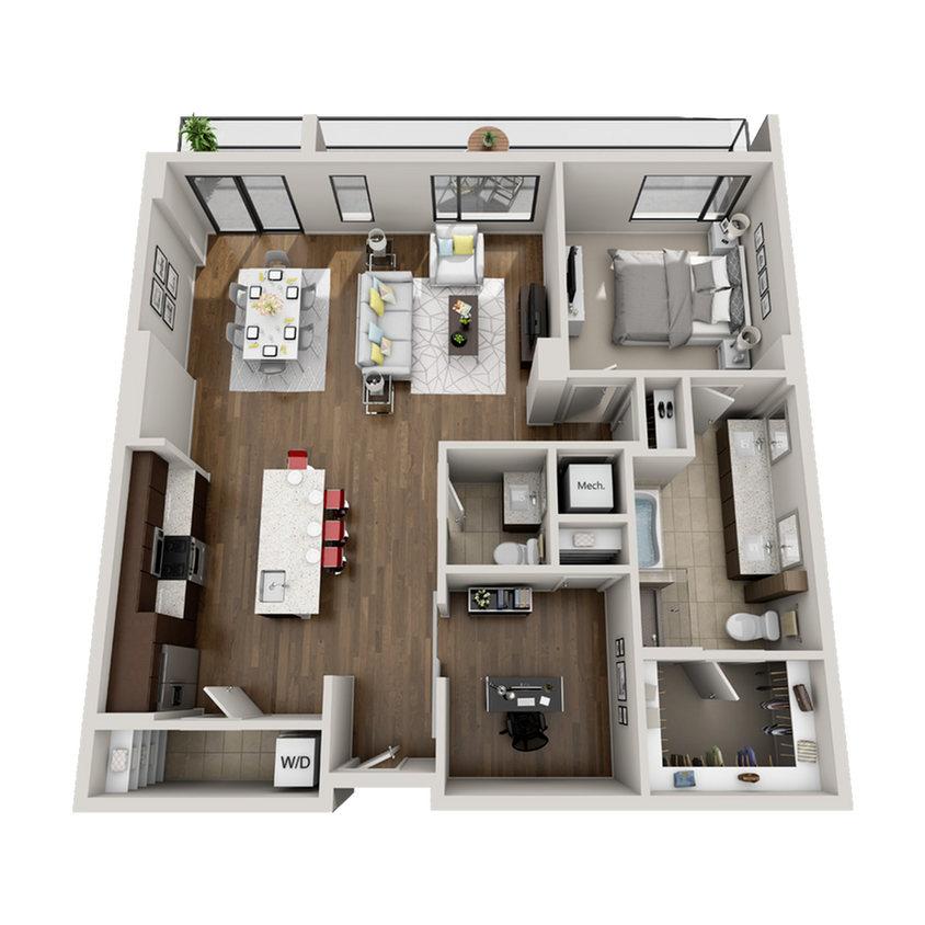 A3 floor plan - The Oak