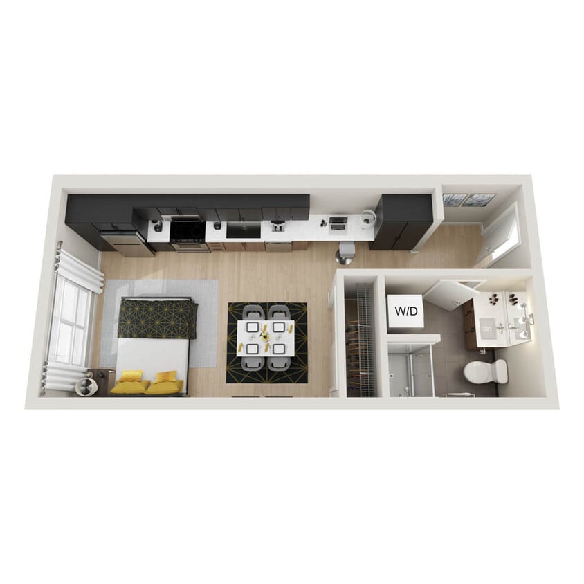 Floor Plan - Studio B MFTE