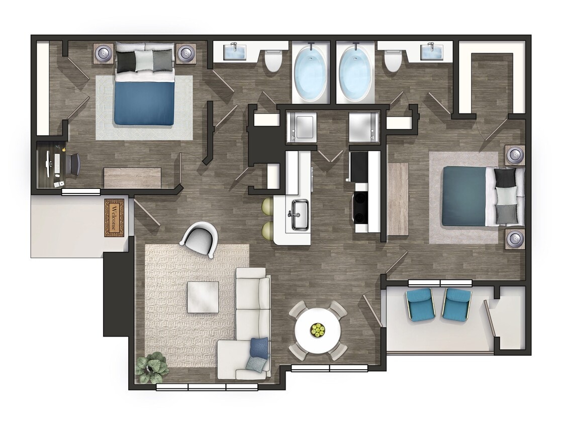 Floor Plan - Peachtree Renovated