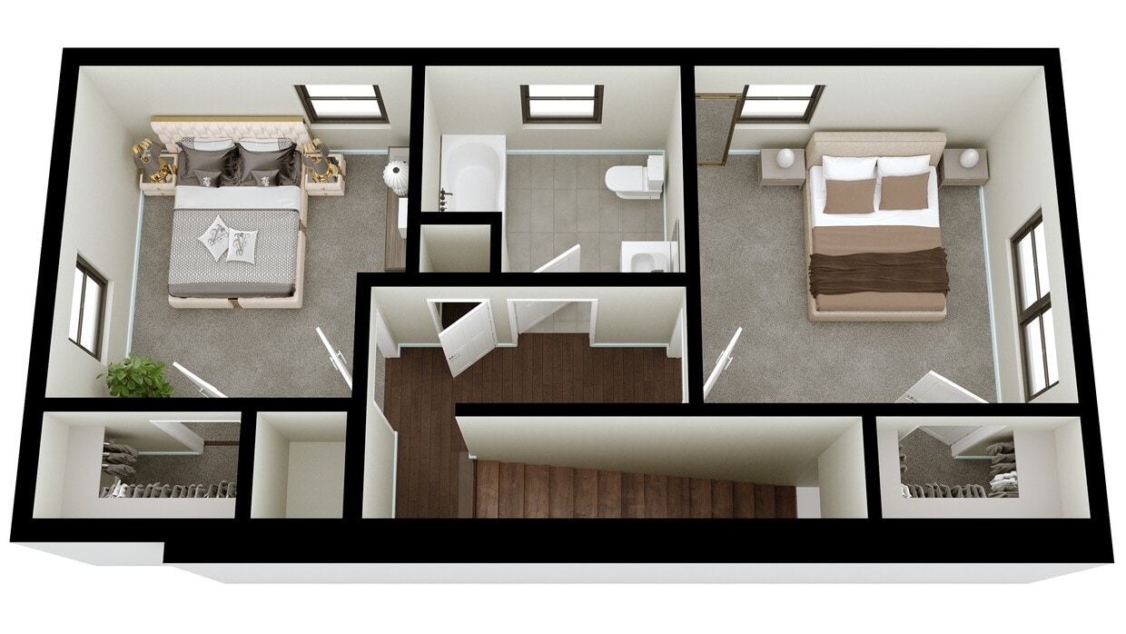Floor Plan - The Purple Martin Townhouse