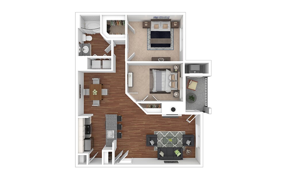 Floor Plan - B2U - Glacier