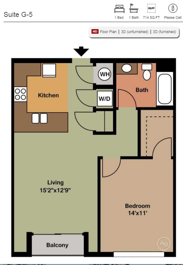 Floor Plan - Suite G5
