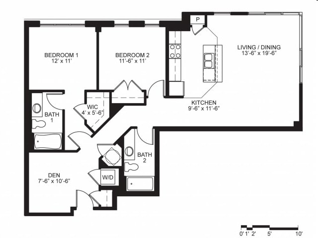 2 Bedroom, 2 Bath (C3d, C4a, C4b, C4c) - Roebling