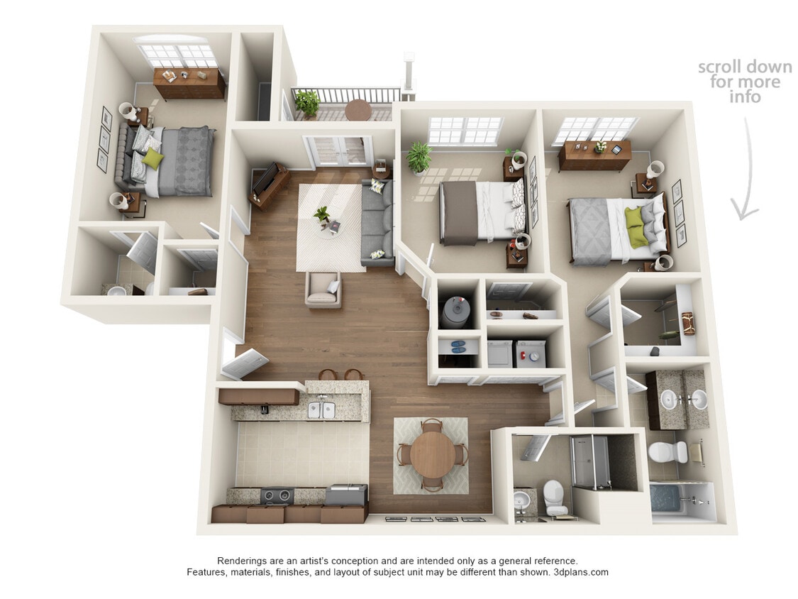 Floor Plan - Three Bedroom