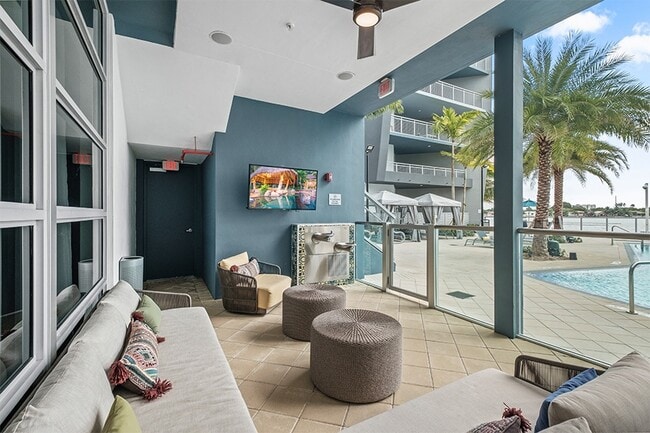 Take a break from the Miami sun at the pool-side patio - LaVida Apartments