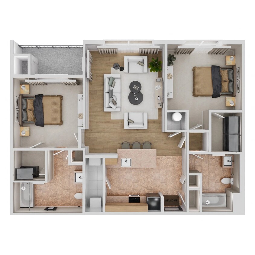Floor Plan - B2 - Renovated
