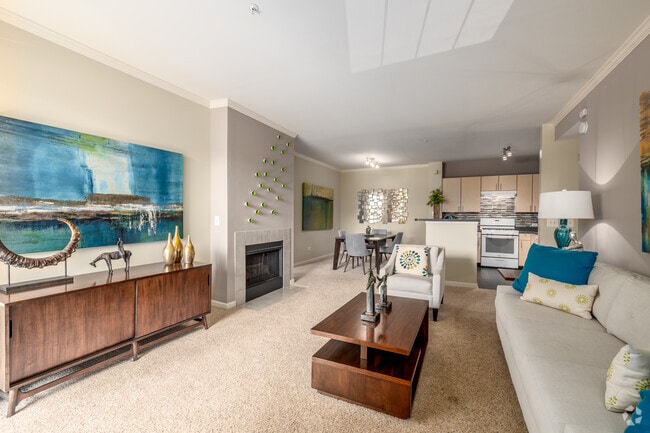 2BR, 2BA - 1,218SF - Living Room - 803 Corday at Naperville