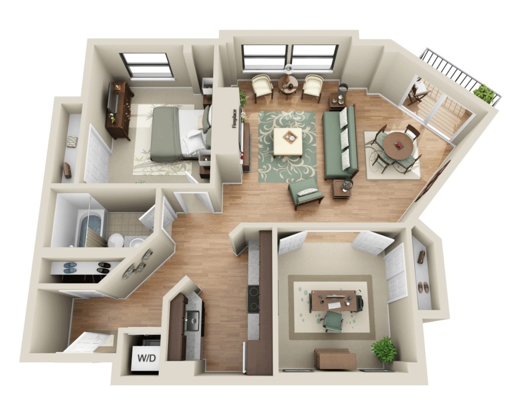 Floor Plan - 32 Garrison - A1BD