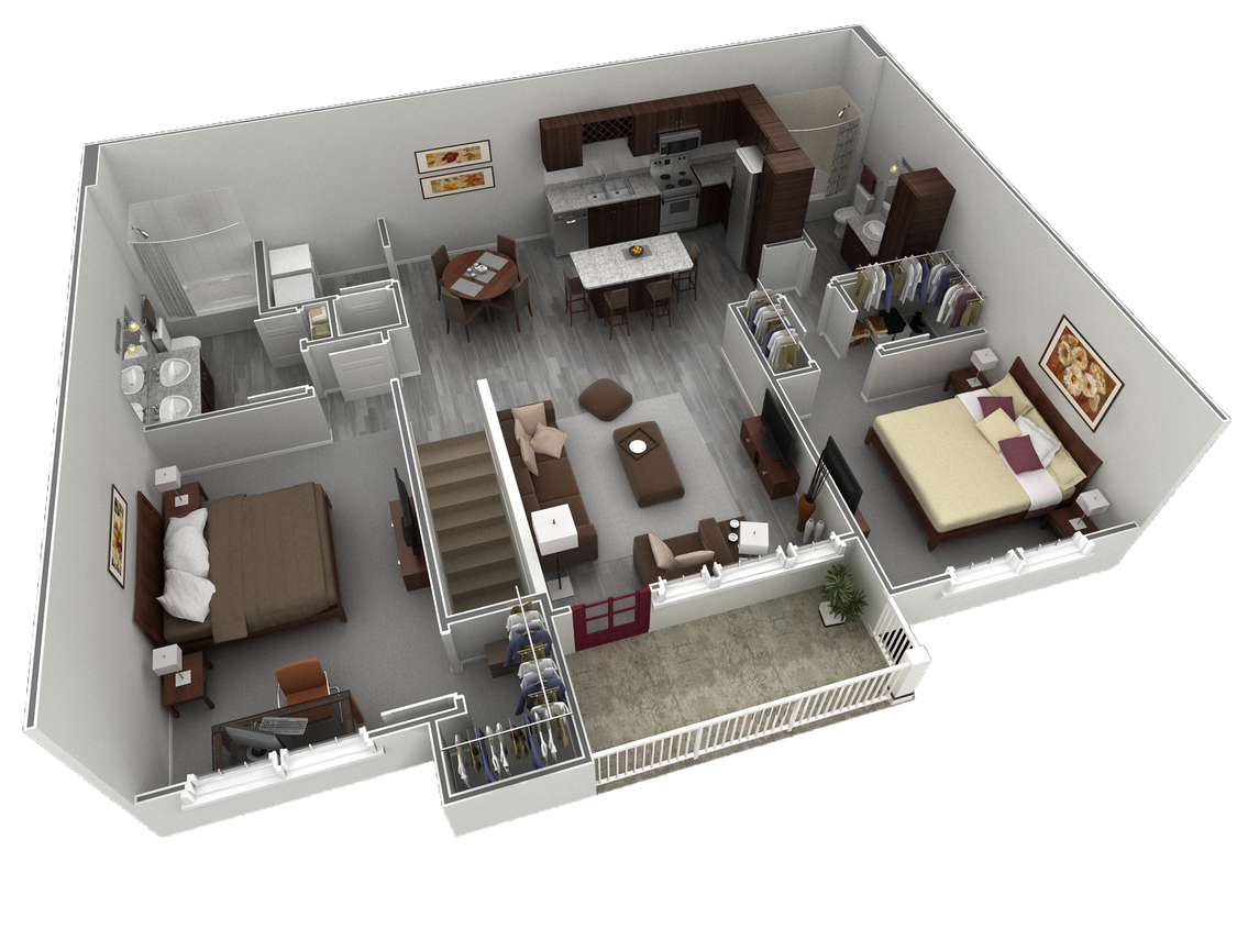 Floor Plan - 2 BR Grand Overlook