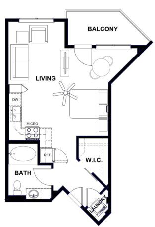 Floor Plan - S3 499sf 0/1