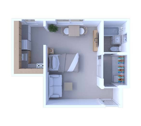 Floor Plan - Studio Floor Plan S6