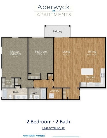 Two Bedroom Two Bathroom - 2 Bed x 2 Bath F