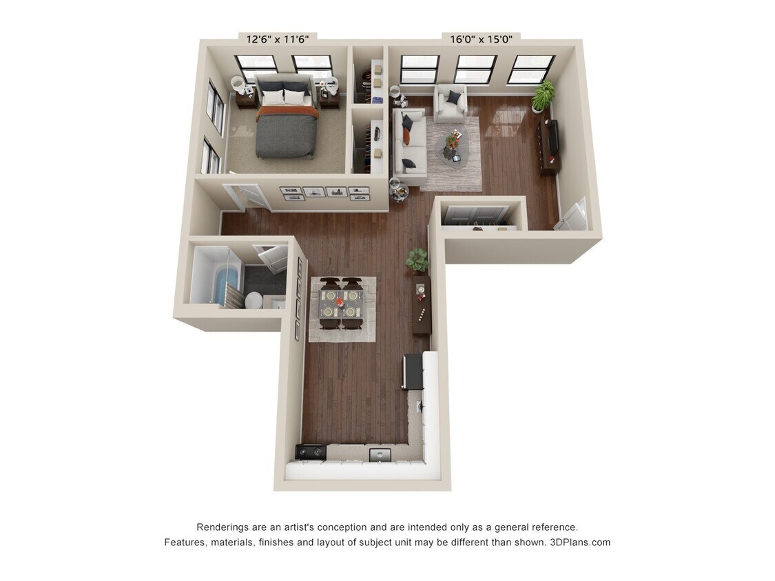 Floor Plan - Reno 1 bed Cape