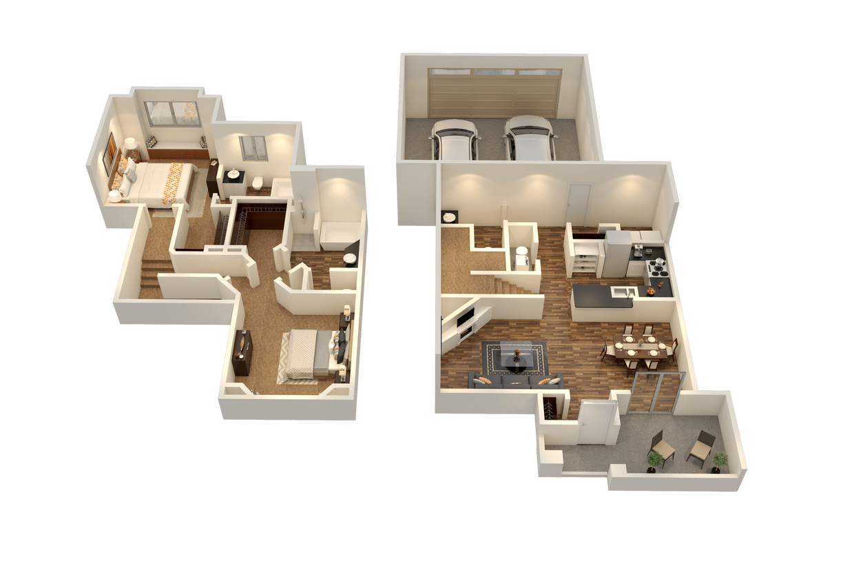 Floor Plan - Maroon Townhome