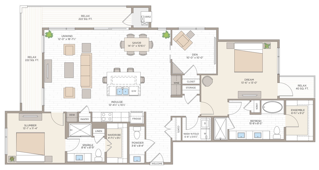 Floor Plan - B4 - Washington
