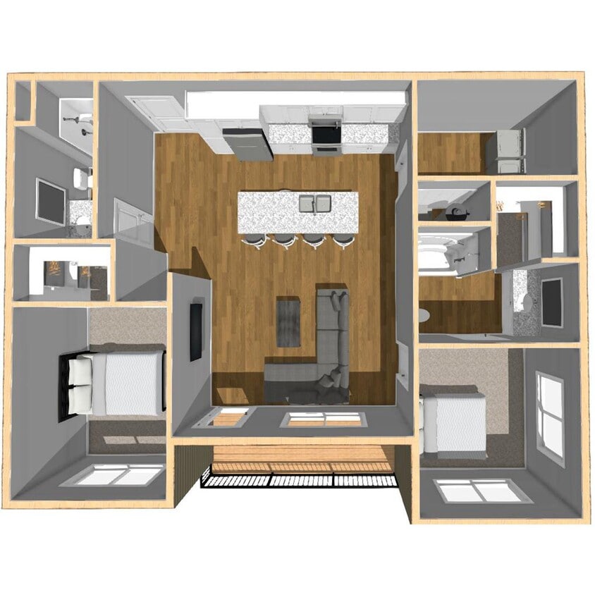 Floor Plan - E 1114 SF