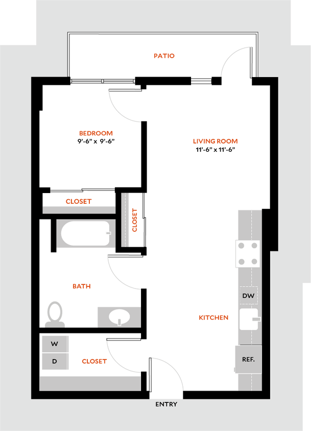 Floor Plan - 1J