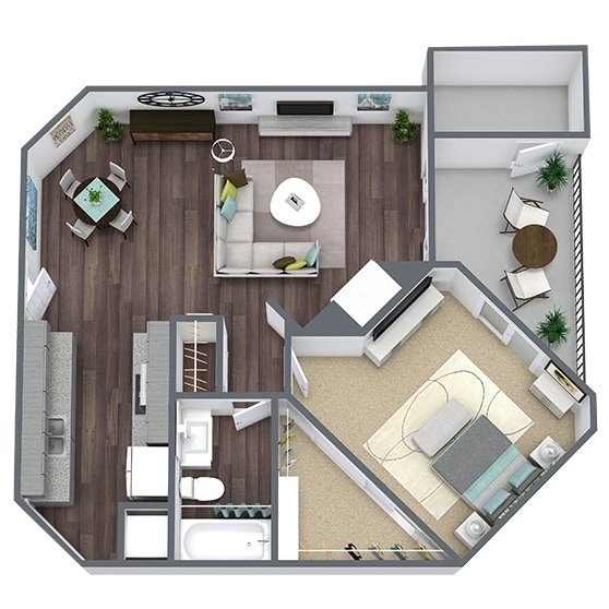 Floor Plan - 1 BEDROOM