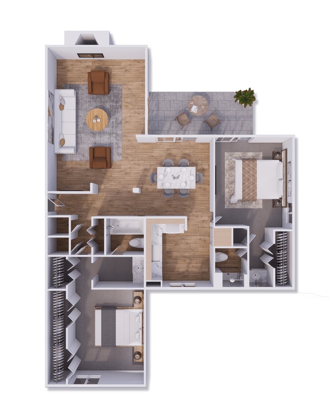Floor Plan - Gardens B7