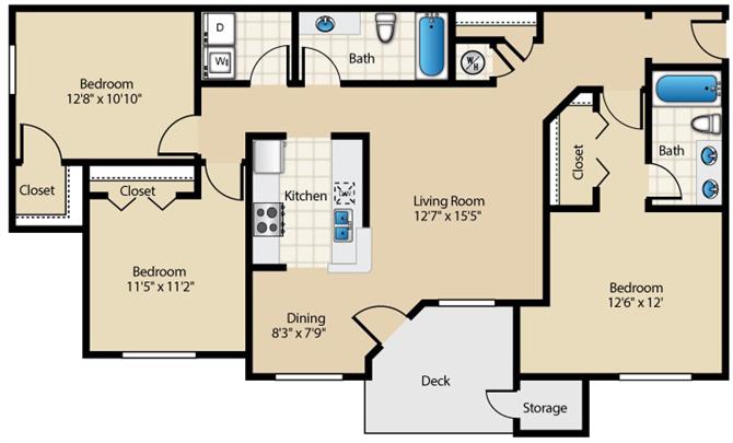 Floor Plan - Cottonwood Renovated