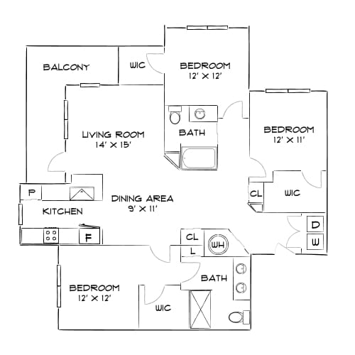 Floor Plan - Design 3B