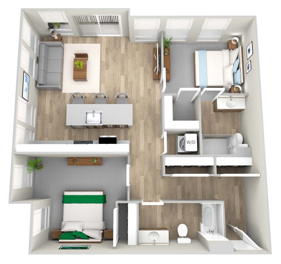 Floor Plan - 2 Bedroom