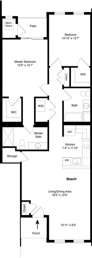 Floor Plan - Beach