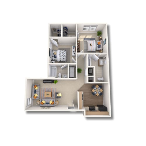 2ARB - 950 SQ.FT - 2ARB (Black Appliances)