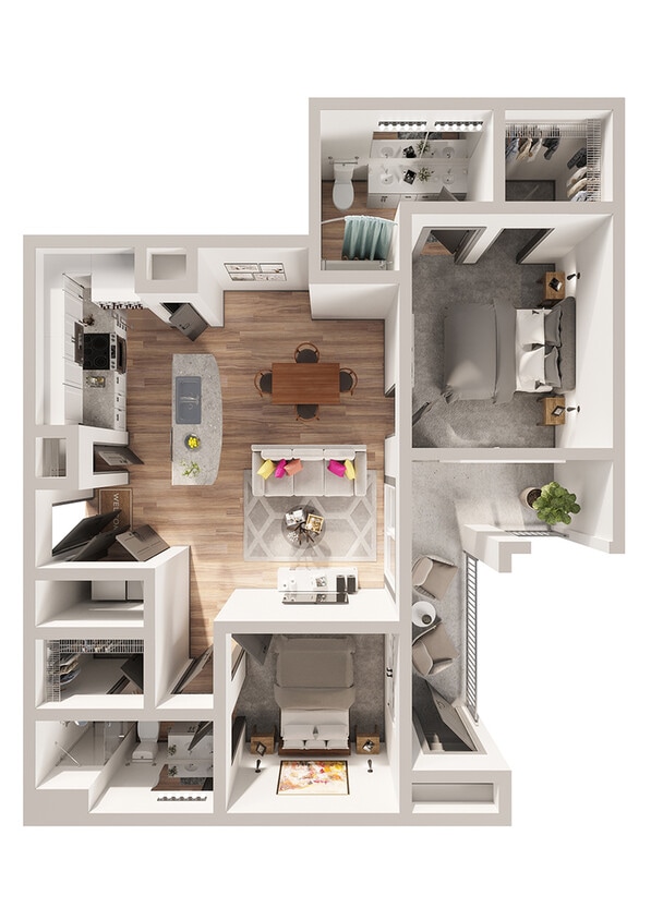 Legacy North - B2IU1 Floor Plan - B2I