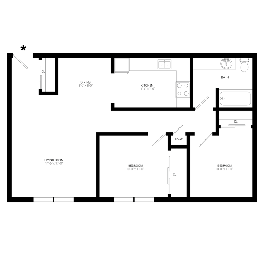 Floor Plan - The Genessee