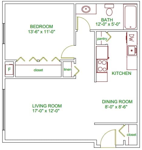 B1 - 1 Bedroom