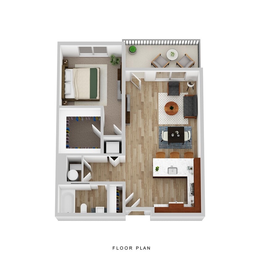 Floor Plan - One Bedroom A