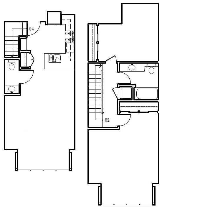 Floor Plan - Two Bedroom Townhome 9