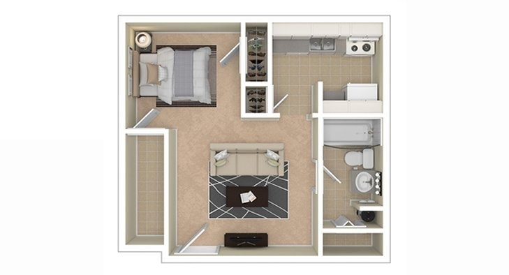 VairoVillage Deluxe 0BD 1Bath 400sqft - Deluxe Studio