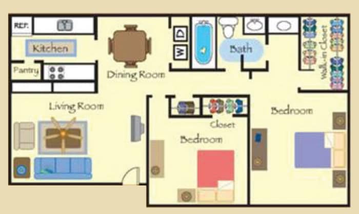2BR/1BA - B3