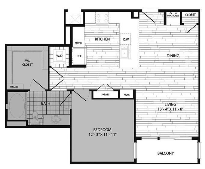 Floor Plan - 1J