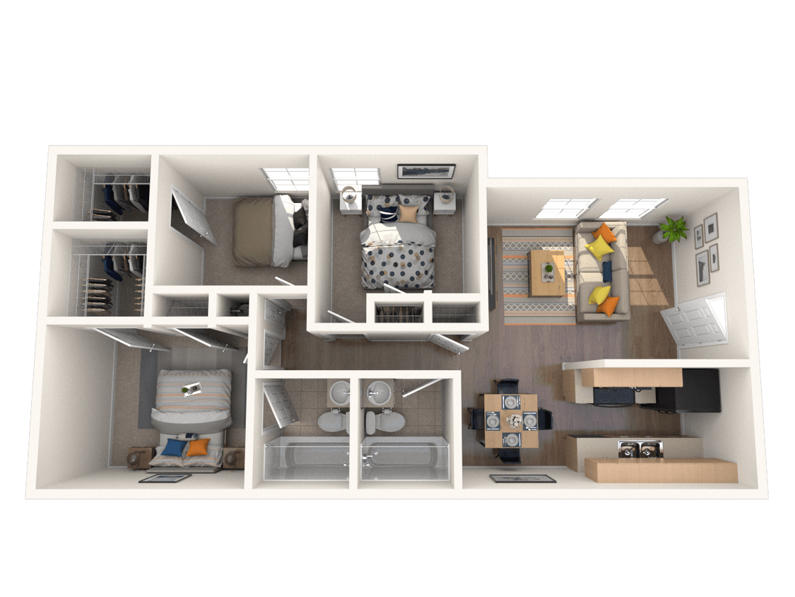 Floor Plan - Three Bedroom