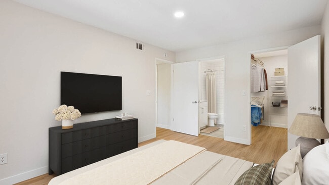 Bedroom with Hard Surface Flooring - Mill Creek