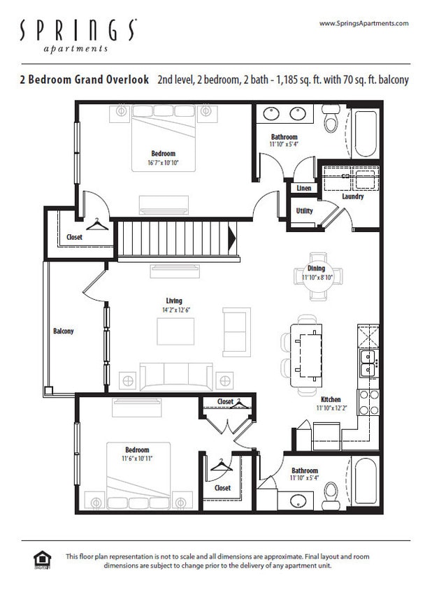 Floor Plan - 2 BR Grand Overlook