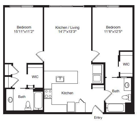 Floor Plan - B02 | 2X2