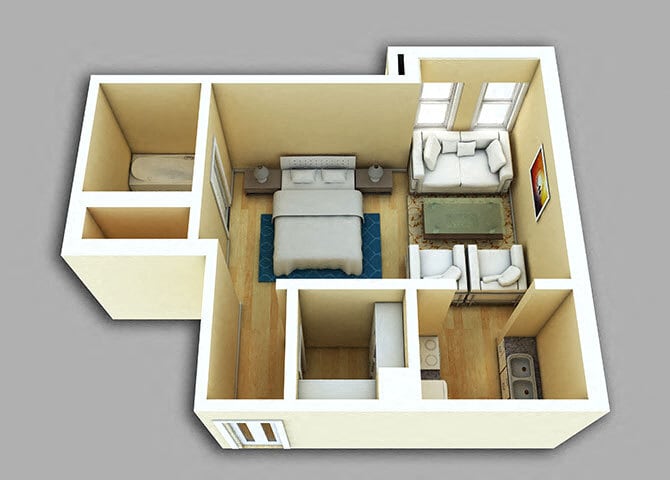 Floor Plan - Studio #804-904