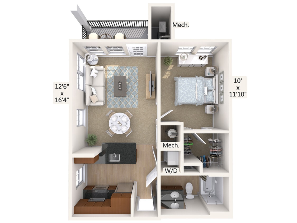 Floor Plan - A1-2-612-sq