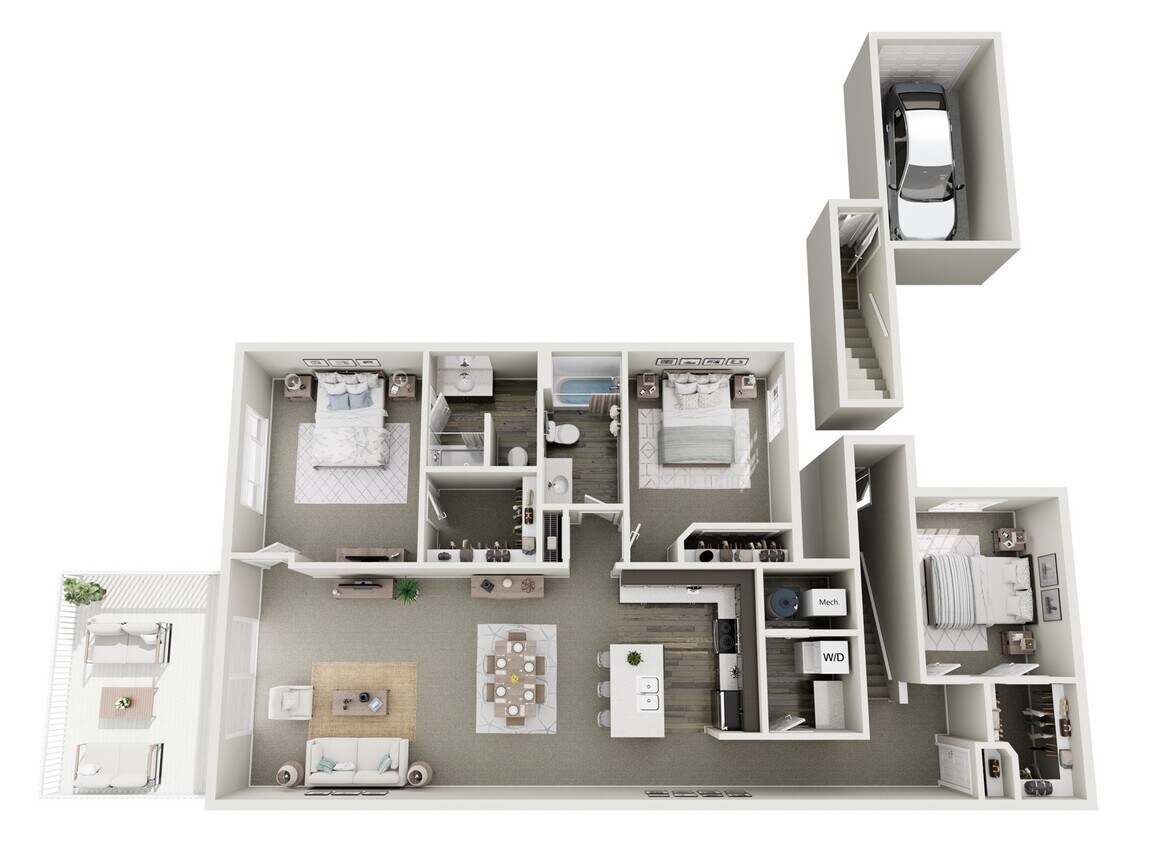 Floor Plan - 1,689 SQ.FT. 3BR,2BA Signature Series Smart