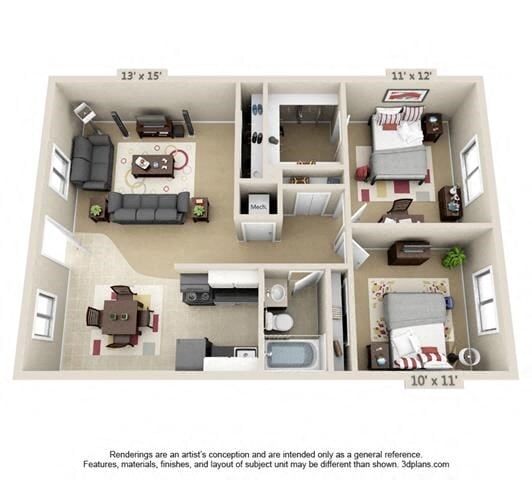 2 Bedroom, 2 Bath - Arbor