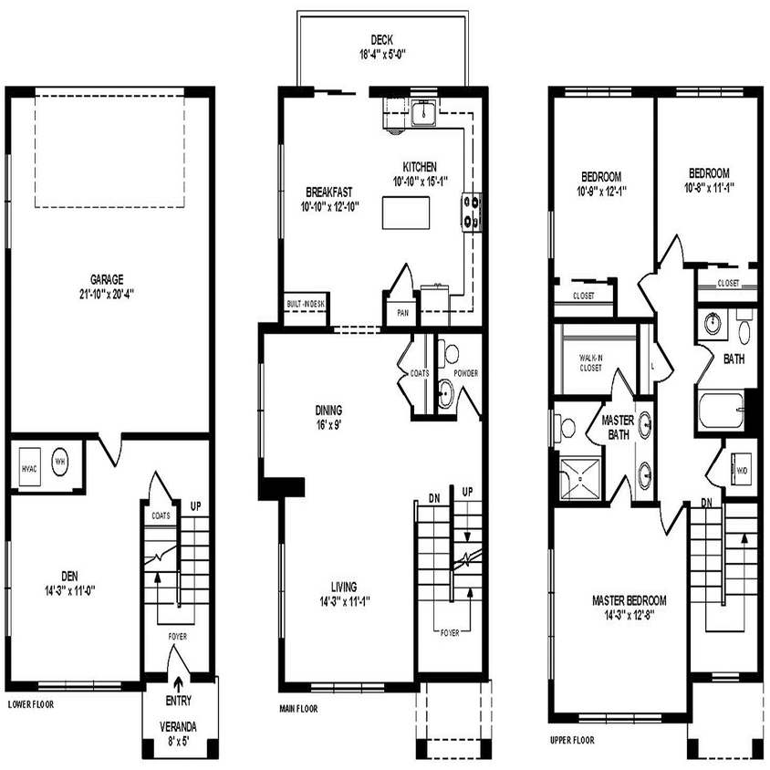 Floor Plan - Inglenook Townhome- Den
