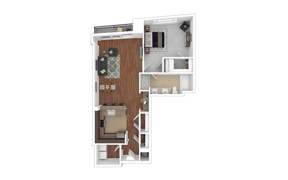 Floor Plan - The Akard