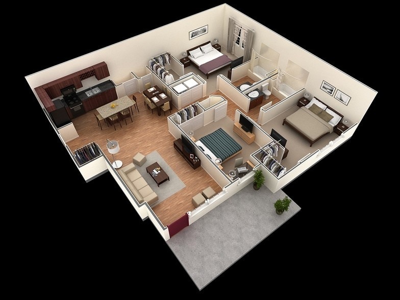 3GC.jpg - C1 Donerail - 3 Bedroom, 2 Bathroom