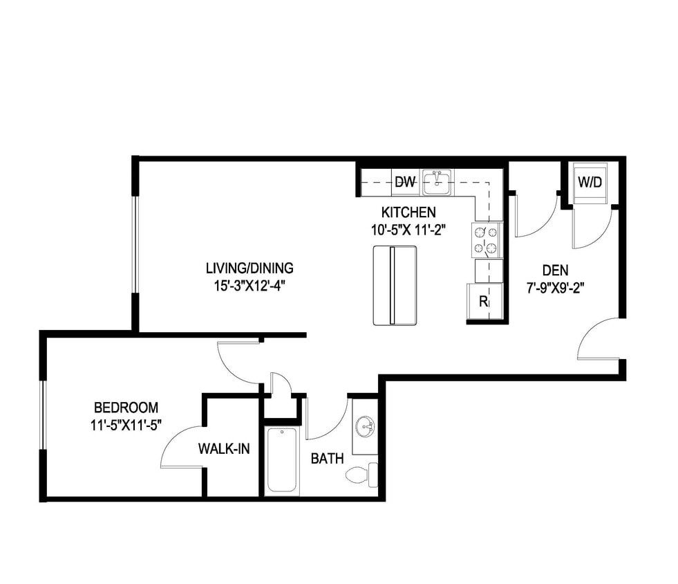 Floor Plan - A6 - Without Balcony